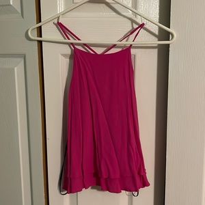 Tank top with open back